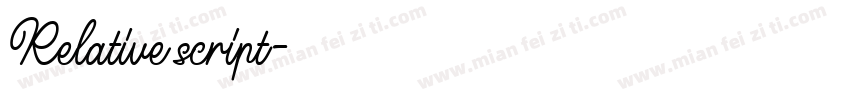 Relative script字体转换